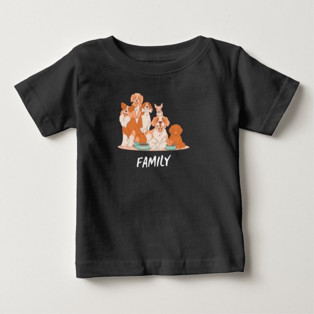 T-shirt Pour Bébé chien (Devant)