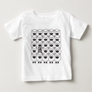 T-shirt Pour Bébé Chien australien de bétail chez les moutons