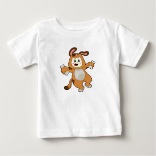 T-shirt Pour Bébé Chien avec os comme lapin