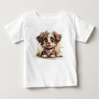 T-shirt Pour Bébé Chien chiot mignon