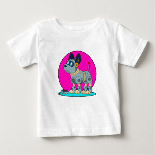 T-shirt Pour Bébé Chien comme robot