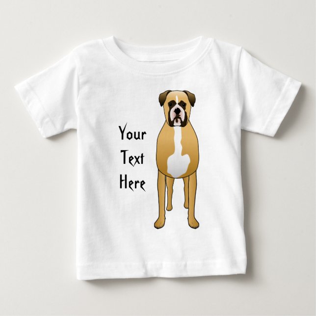 T-shirt Pour Bébé Chien de boîte (Devant)
