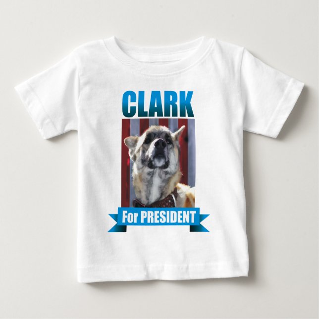 T-SHIRT POUR BÉBÉ CHIEN DE CLARK (Devant)