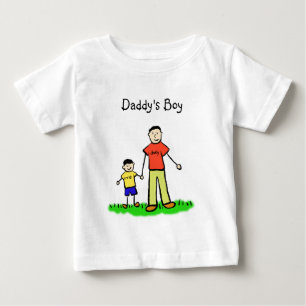 T-shirt Pour Bébé Chien de famille personnalisées de papa Chemise