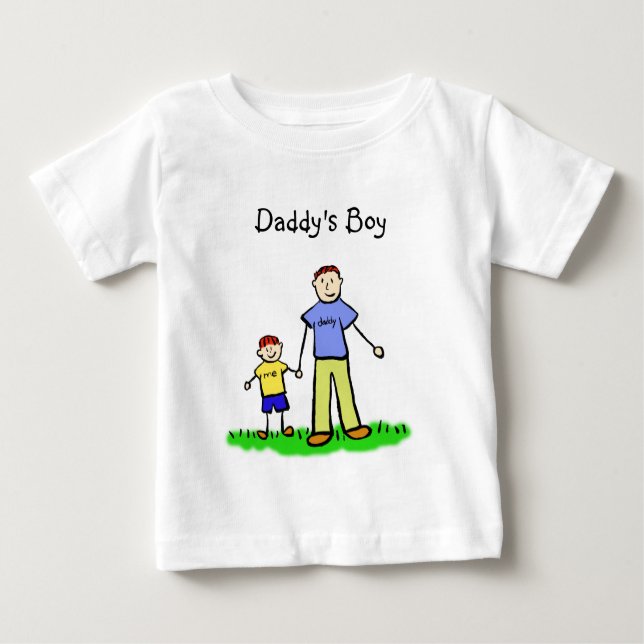 T-shirt Pour Bébé Chien de famille personnalisées de papa Chemise (Devant)