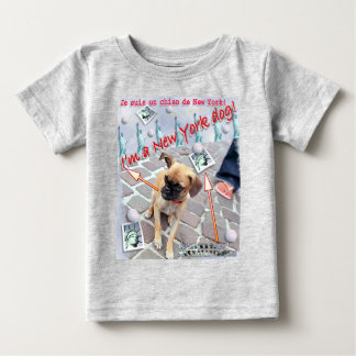 T-shirt Pour Bébé Chien de New York