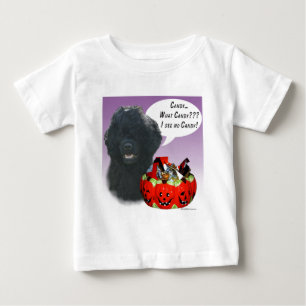 T-shirt Pour Bébé Chien d'eau portugais Halloween Candy