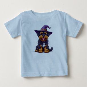 T-shirt Pour Bébé Chien d'Halloween