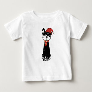 T-shirt Pour Bébé Chien d'hiver cool 2
