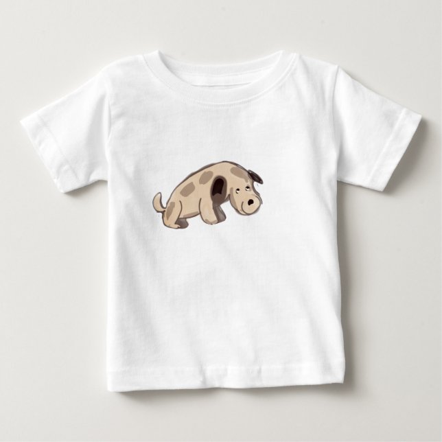 T-shirt Pour Bébé Chien Drôle (Devant)