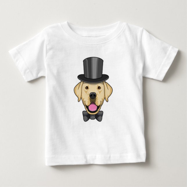 T-shirt Pour Bébé Chien en forme de chambre avec mâchoire (Devant)
