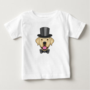 T-shirt Pour Bébé Chien en marié avec noeud papillon
