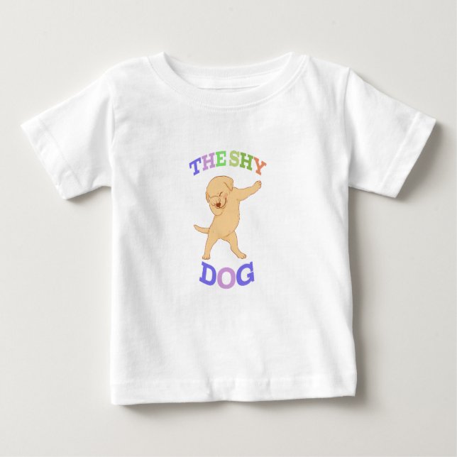 T-shirt Pour Bébé Chien mignon (Devant)