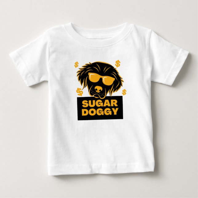 T-shirt Pour Bébé Chien sucré  (Devant)