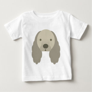 T-SHIRT POUR BÉBÉ CHIEN TRÈS DOUX DE CHIENCHIEN DE COCKER DE KAWAII