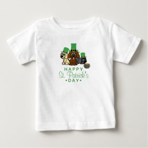 T-shirt Pour Bébé Chiens de la Saint-Patrick pour la Saint-Patrick C