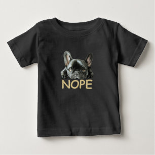 T-shirt Pour Bébé Chiffre de taureau français Cadeaux Frenchie Nop