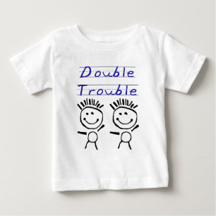 T-shirt Pour Bébé Chiffre jumeaux de bâton