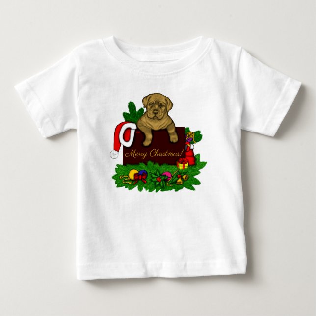 T-shirt Pour Bébé Chiffre XMas (Devant)