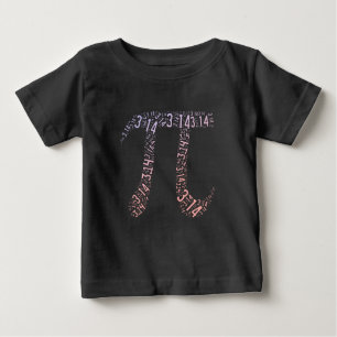 T-shirt Pour Bébé Chiffres mathématiques des symboles Pi de dégradé
