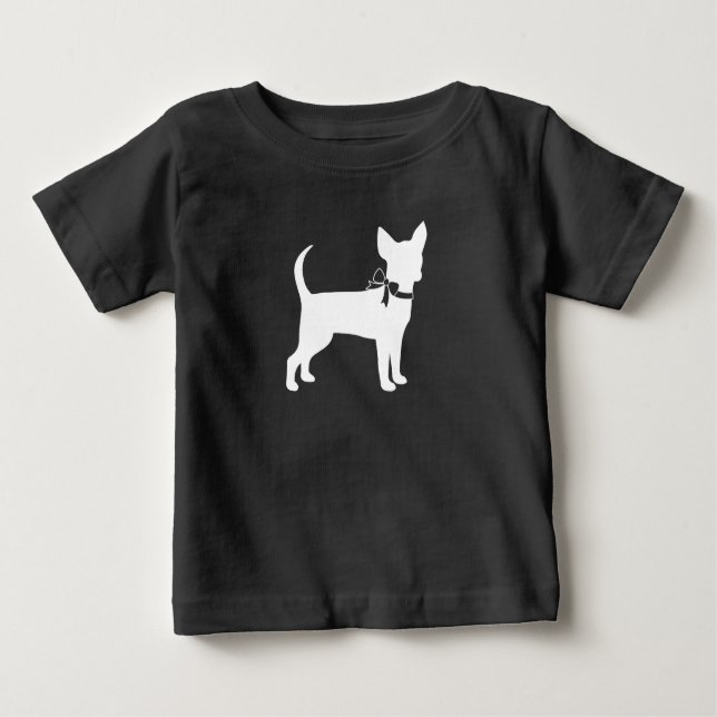 T-shirt Pour Bébé Chihuahua Chien Baby shower Neutre selon le sexe (Devant)