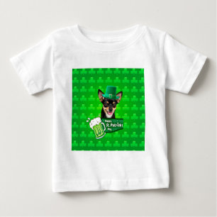 T-shirt Pour Bébé Chihuahua Chien Chiot Chiot St. Patrick's Day Clov