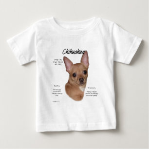 T-shirt Pour Bébé Chihuahua (smooth) History Design