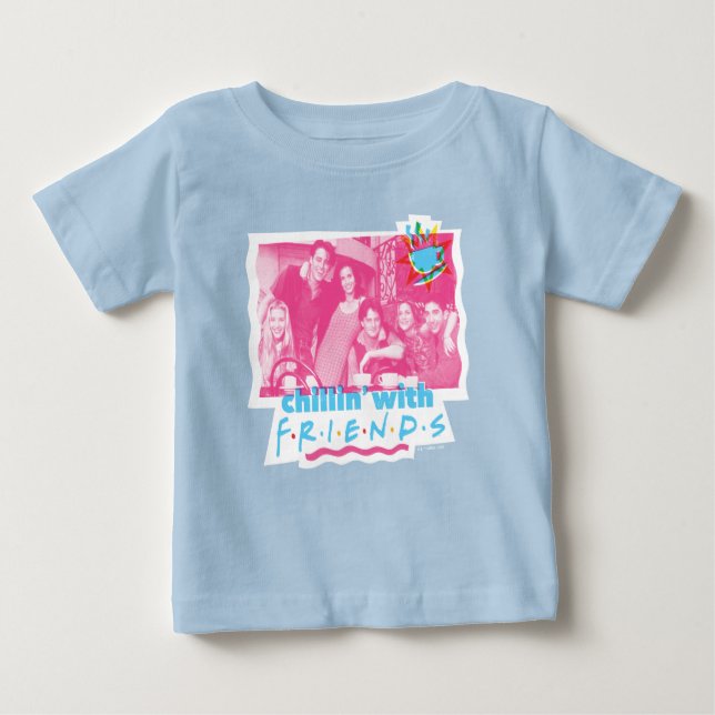 T-shirt Pour Bébé Chillin' avec AMIS™ (Devant)