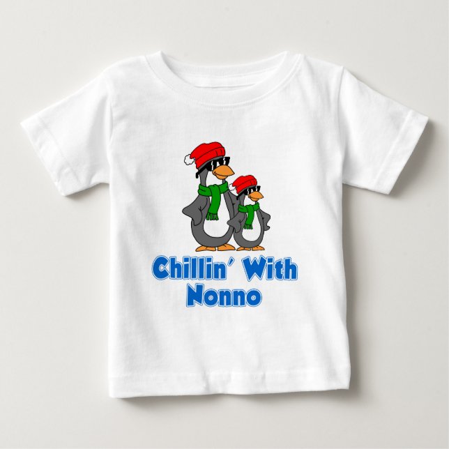 T-shirt Pour Bébé Chillin Avec Nonno (Devant)