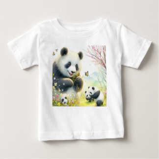 T-shirt Pour Bébé Chillin' avec Pandas