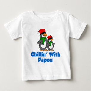 T-shirt Pour Bébé Chillin avec Papou