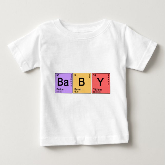 T-shirt Pour Bébé Chimie bébé (Devant)
