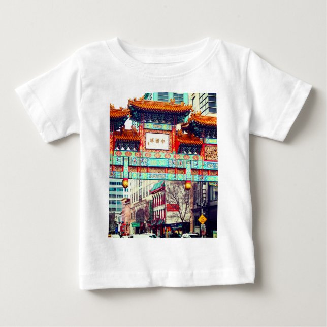 T-shirt Pour Bébé Chinatown, Washington DC. USA (Devant)