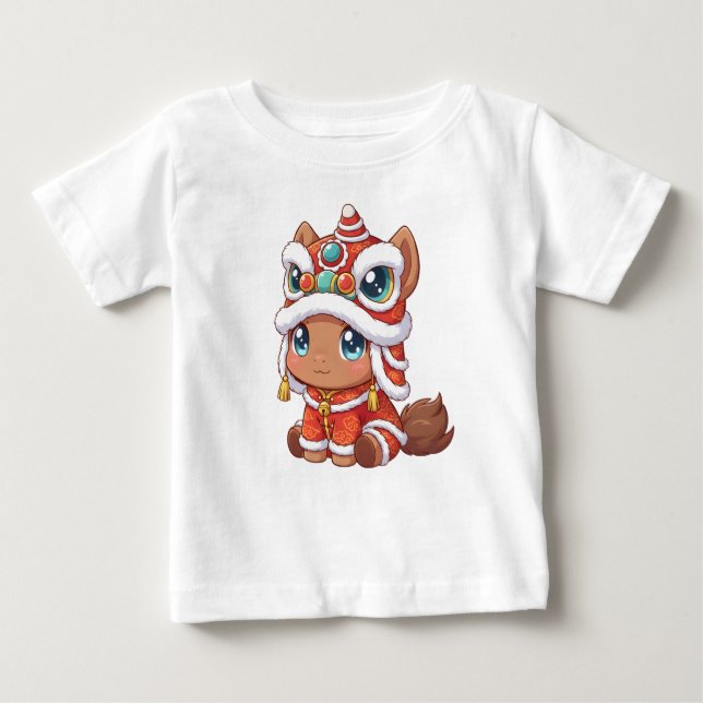 T-shirt Pour Bébé Chinese New Year Horse 2026 (Devant)