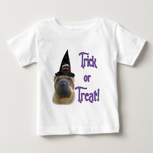 T-shirt Pour Bébé Chinois Shar Pei Trick (Devant)