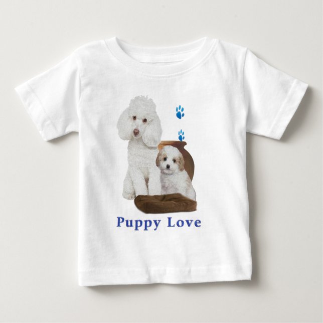 T-shirt Pour Bébé Chiot (Devant)