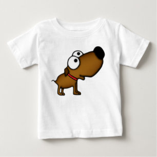 T-shirt Pour Bébé Chiot de bande dessinée