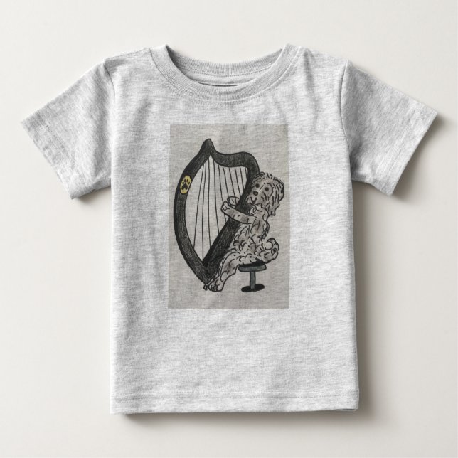 T-shirt Pour Bébé Chiot de harpe (Devant)