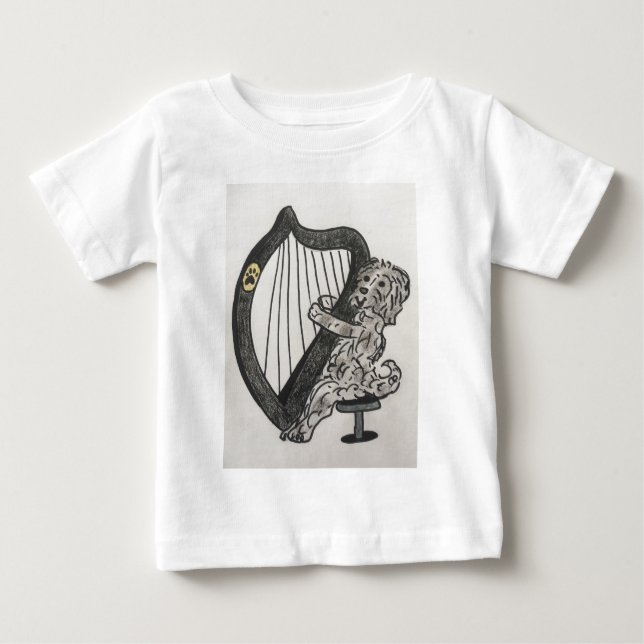 T-shirt Pour Bébé Chiot de harpe (Devant)