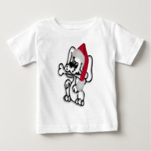 T-shirt Pour Bébé Chiot de Noël