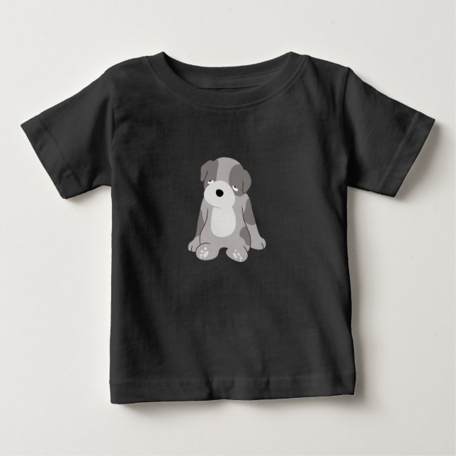 T-shirt Pour Bébé Chiot endormi (Devant)