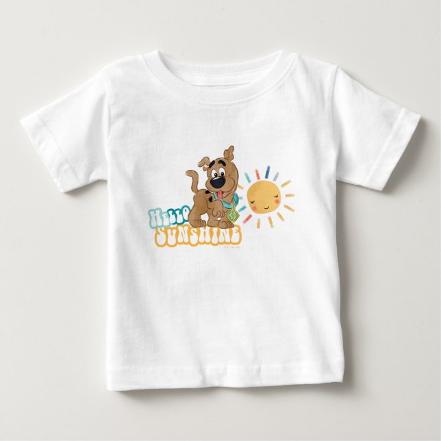 T-shirt Pour Bébé Chiot Scooby-Doo "Bonjour soleil" (Devant)