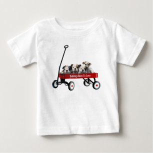 T-shirt Pour Bébé Chiots de bouledogue dans la chemise unisexe