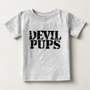 T-shirt Pour Bébé Chiots de diable
