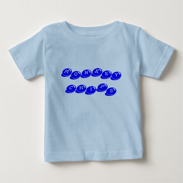 T-shirt Pour Bébé Chips de singes (Devant)