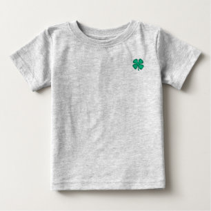 T-shirt Pour Bébé Chirurgie à 4 feuilles irlandaises Clover gris