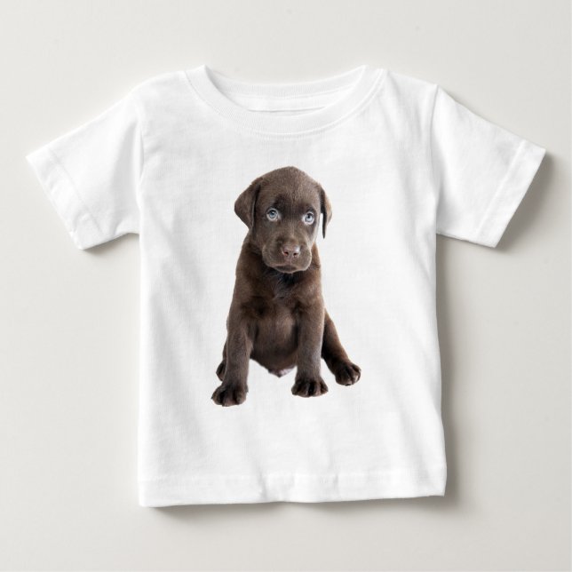 T-shirt Pour Bébé Chocolat blanc (Devant)