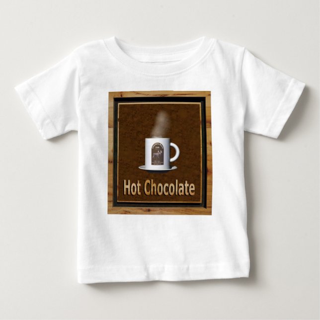 T-shirt Pour Bébé Chocolat chaud (Devant)