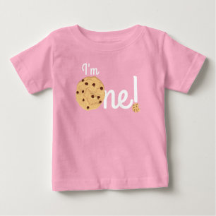 T-shirt Pour Bébé Chocolat Chip Cookie Enfants 1er Anniversaire Fête