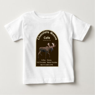 T-shirt Pour Bébé Chocolat Moose Café